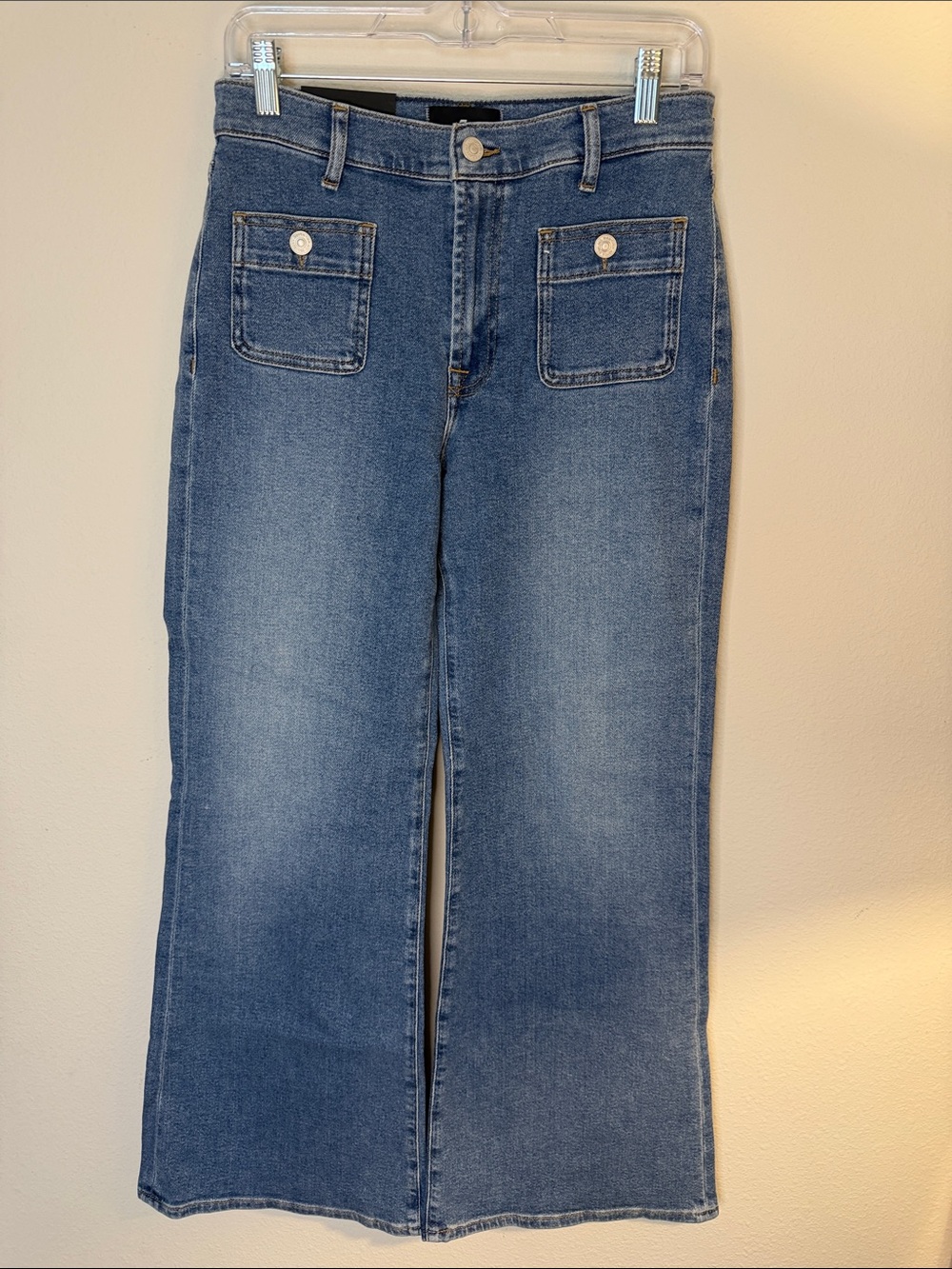 7 For All Mankind Modern Dojo Petite Wide-Leg Jeans